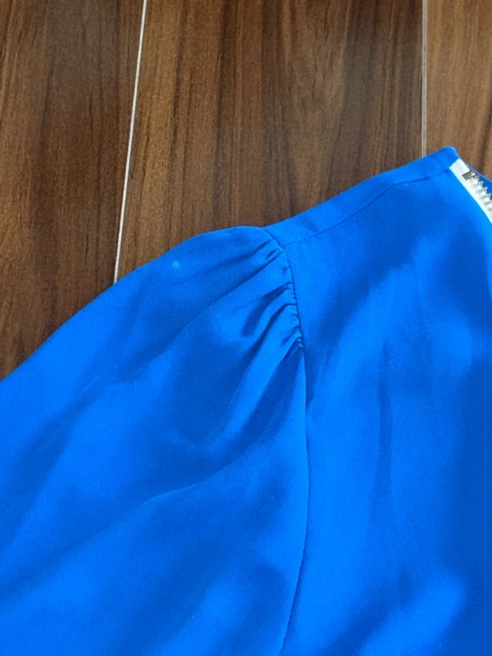 Medium carmen Marc valvo blue zipper top - Picture 3 of 4